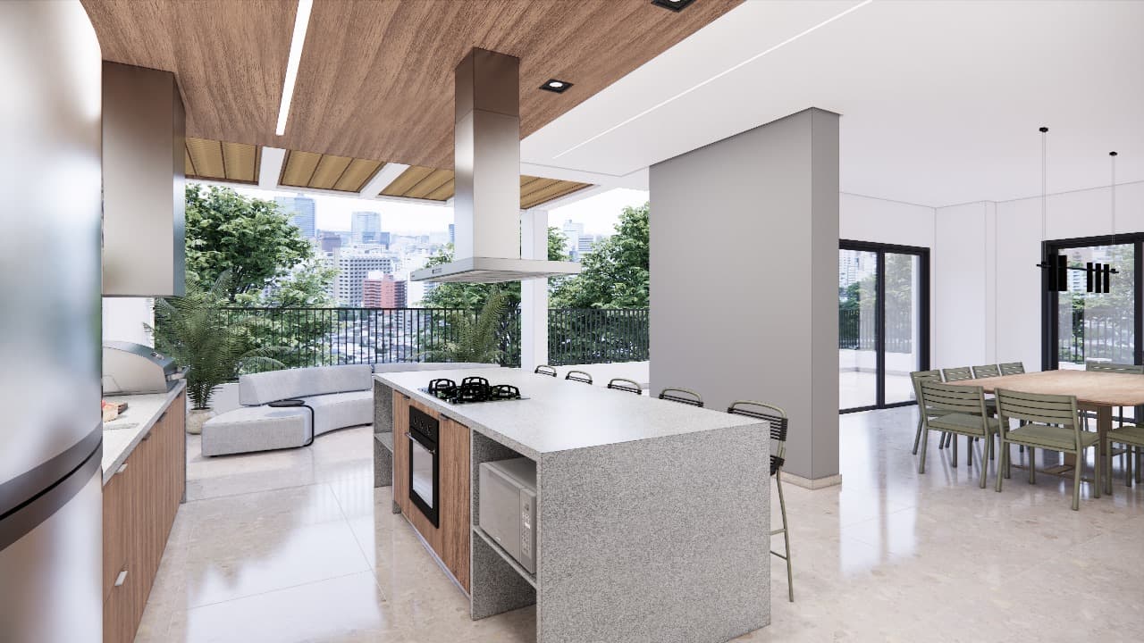 Área de lazer residencial Skyline 520 — academia, coworking e espaços de bem-estar 18