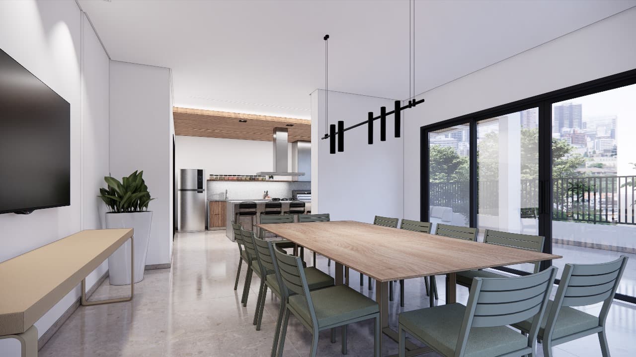 Área de lazer residencial Skyline 520 — academia, coworking e espaços de bem-estar 21