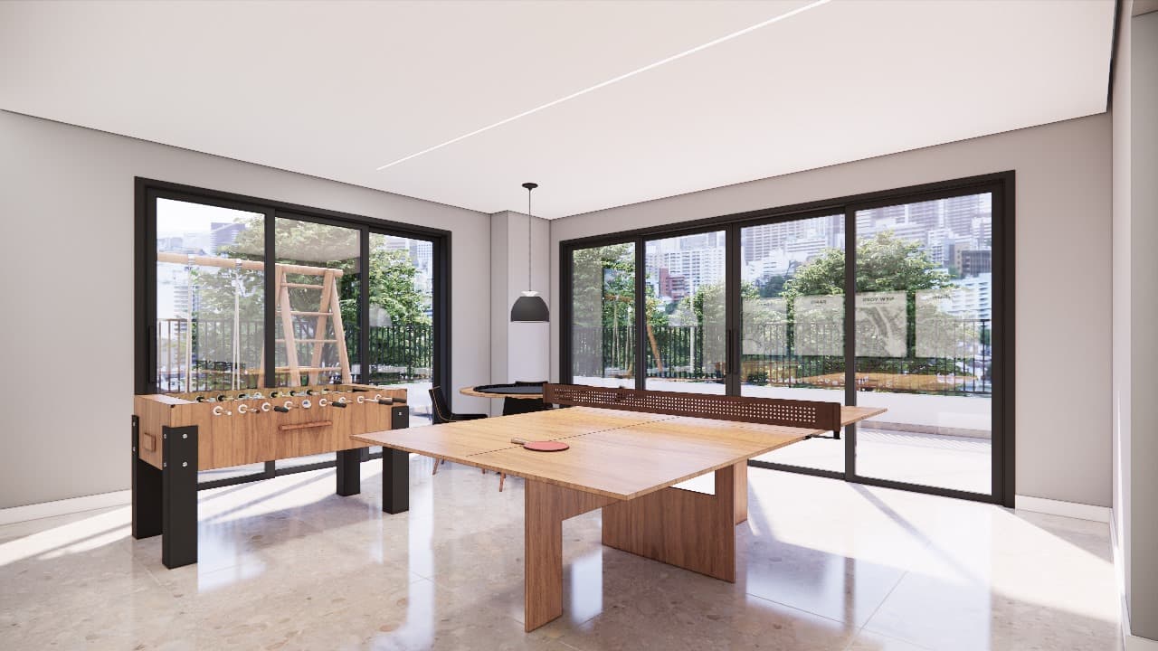 Área de lazer residencial Skyline 520 — academia, coworking e espaços de bem-estar 25