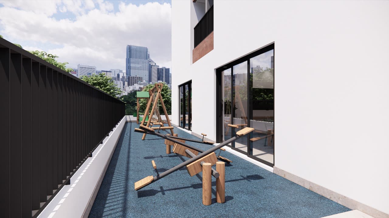Área de lazer residencial Skyline 520 — academia, coworking e espaços de bem-estar 27