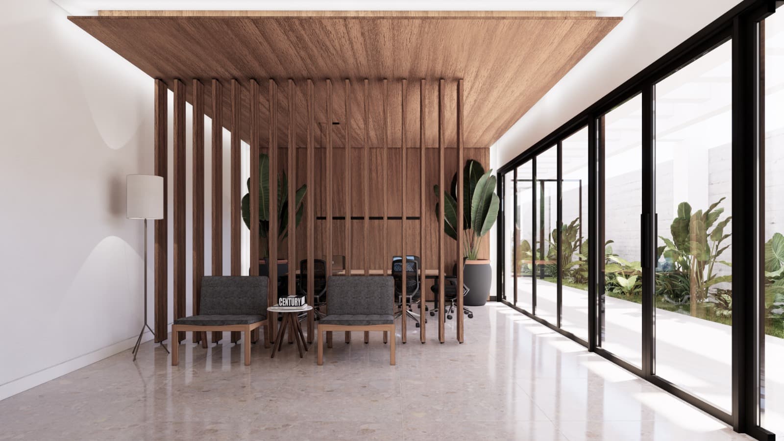 Área de lazer studio Skyline 520 — espaço gourmet, rooftop e áreas de convivência 1